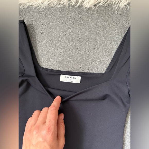 Aritzia Original Contour Squareneck Bodysuit Black Size XS - Picture 4 of 6